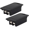 AEDIKO 2pcs 9V Battery Cover Battery Box Case Compartment for