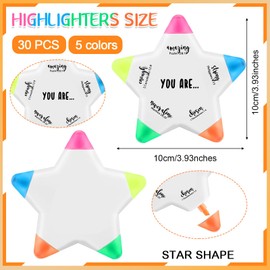 Chivertion 30 Pcs Christian Gifts Bible Highlighters and Pens No Bleed Inspirational Highlighters Brush Tip Bulk Church Sunday School Gift Bible Study Supplies Religious Stationery