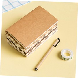 Operitacx Classic Kraft Paper Notebook Pcs Brown Memo Pad Diary Book Travel Journal Writing Book Blank Pages