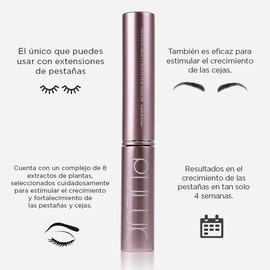 Puluk Grow – Serum Activador Crecimiento de pestañas y cejas El único que puedes usar con extensiones de pestañas + Camellia sinensis + Ginseng + Factores de crecimiento