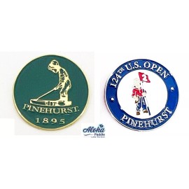 US Open 2 Golf Ballmarkers Pinehurst No. 2 Putterboy 1895 & 2024 US Open Blue NEW
