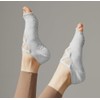 Alienjoy Women's Yoga Socks with Straps Non-Slip Grips Toeless Non-Slip