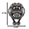 Rustic Western Cowboy Boot Spur With Silver Longhorn Conchos Wall