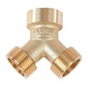 YV02 2-Way Y-Splitter for Inlet Hoses, 3/4 Inch for Connecting