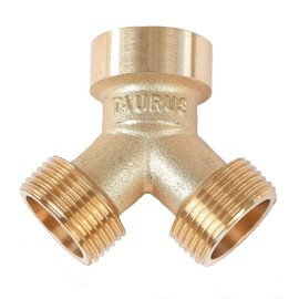 YV02 2-Way Y-Splitter for Inlet Hoses, 3/4 Inch for Connecting 2 Devices