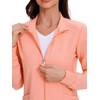 COZYFIT Scrub Jackets for Woman, Zip Front Nurse Jacket, 4-Way