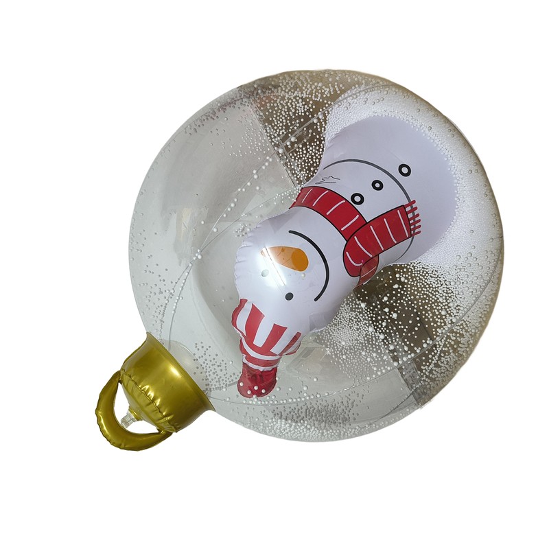 23.6in Inflatable Christmas Balls with LED Giant Light Up Decorated
