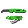 GRIP Hawk Bill Folding Utility Knife - Stainless Steel -