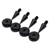 Precisiongeek Speaker Spikes and Pads Set Aluminium Black Spikes M6