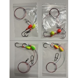 Unbranded Surf/ pier pompano rig 30 lb camo mono 2/0 circle (4 rings)