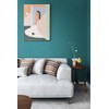 Safiyya Wallpaper Teal Silk Contact Paper Textured Wallpaper Peel and