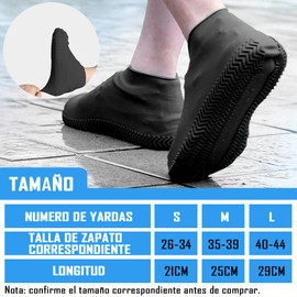 Cubre Zapatos Impermeable, Protector de Zapatos para Lluvia para Hombre y Mujer, Antideslizante Protector para Tenis para Lluvia，Cubierta para Calzado de Viaje Plegable de Reutilizable