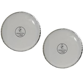 pack of 2 drum Head/Skin for Doumbek/Darbuka 8.75"/9" transparent (Clear) /White ((white 8.75"))