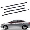 BOLTRY 4Pcs Car Window Weather Stripping Molding Trim Seal Belt