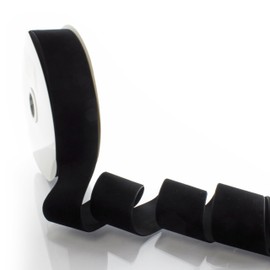 2" Velvet Ribbon Black 5 Yards HairBow Center