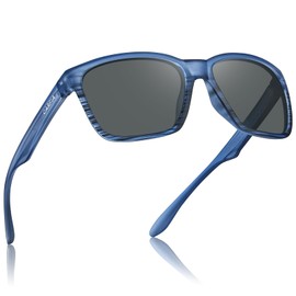 CARFIA Casual Polarized Mens Sunglasses UV400 Protection, Lightweight Unbreakable TR90 Sports Cycling Fishing Sun Glasses CA0951