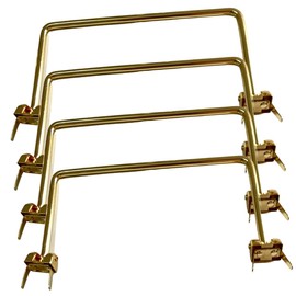 LALAFINA 4 pcs Metal Jewelry Box Handles Replacement Durable Box Parts for Jewelry Cases Elegant and Simple Design for Home Use