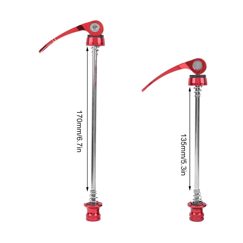 2Pcs Bicycle Wheel Hub Skewers Mountain Bike Road Bike Axle