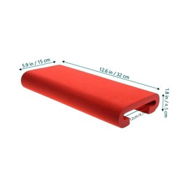 Dragon Boat Paddle Seat Cushion, EVA Material, 32 x 15 x 4.5 cm, 2-Pack, for Kayak Racing and Water Sports (Red)