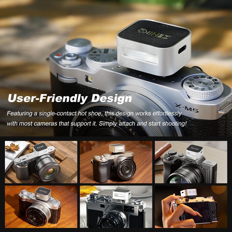 Zeni ZF04 Camera Flash, 6500 K ± 200 K Mini