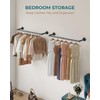 RSFMAS Wall Mounted Clothes Rack, Industrial Pipe Clothing Hanger 28
