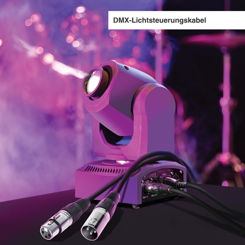 BEMERO DMX Cable Light Cable 3 Pin XLRf to XLRm