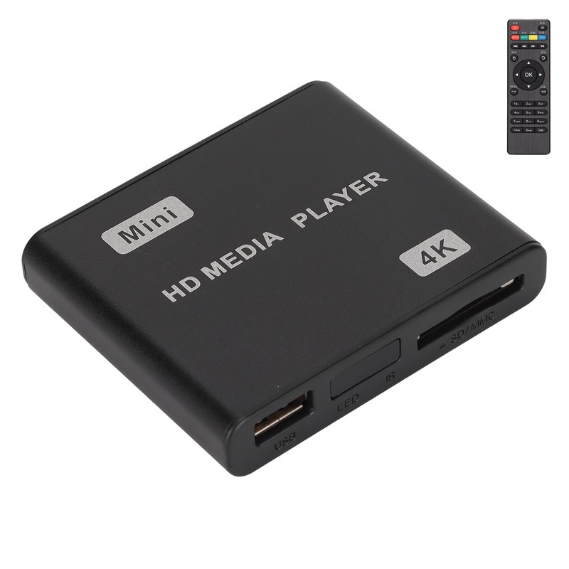 4K HD Media Player Mini Streaming Media Player with Remote