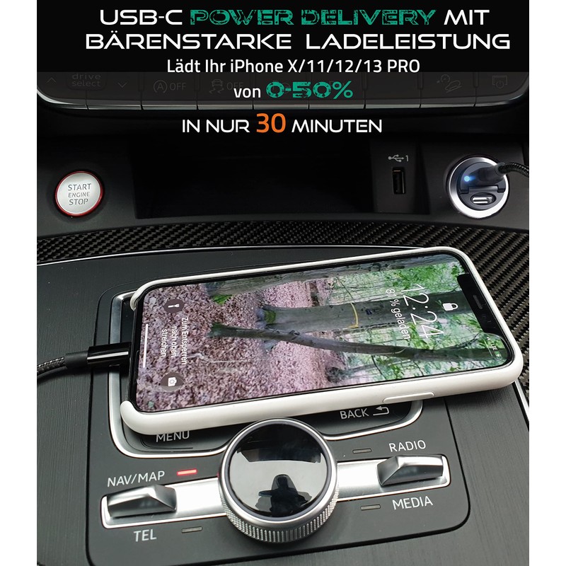 Plp tek USB Car Charger for Car (30 W Dual