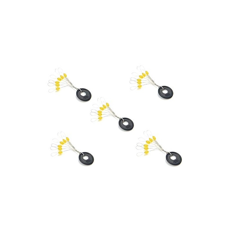 300/600pcs Fishing Bobber Stopper,6 in 1 Float Sinker Line Stops,3