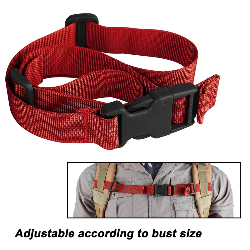 XTACER Backpack Chest Strap Adjustable Backpack Sternum Strap Chest Belt