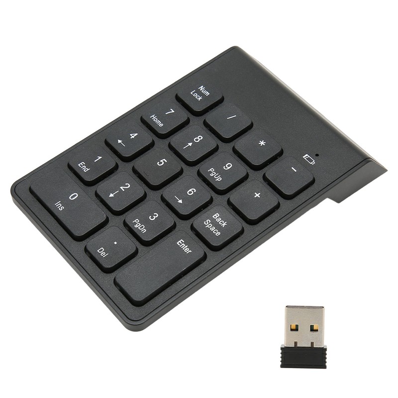 2.4G Wireless Numeric Keypad Chocolate Keys Plug and Play 18