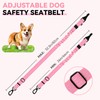 Pawaboo Dog Seatbelt for Car, 3-in-1 Dog Seat Belt Bungee,