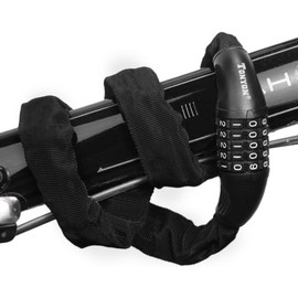 Accessotech Heavy Duty Bicycle Lock 5-Digit Combination Chain 90cm Scooter Grills E-Bike