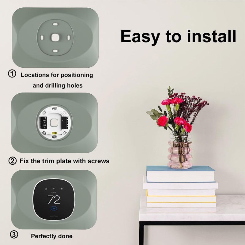 Wall Plate Cover Compatible with New 2025 Ecobee Smart Thermostat