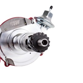 MAS Red Ignition Distributor w/Cap & Rotor Compatible with Ford 351C 351M 400 460 HEI 65,000 Volt Coil KA-1046013 PE332U JM6506BL 351CBLHEI0