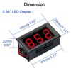 Greluma Pack of 2 DC 5V-120V Digital Voltage Display, 0.56