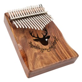 Thumb Piano, Kalimba Balanced Sound Engraved Notes Acacia Gift for
