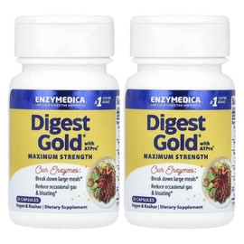 Enzyme Medica Digest Gold ATPro Ancient Pharmacist Enzyme Digest Gold 21 Capsules 2 Bottles, 21 Tablets, 2 Pieces / 엔자이메디카 다이제스트골드 ATPro 고약사 효소 Digest Gold 21캡슐 2병, 21정, 2개