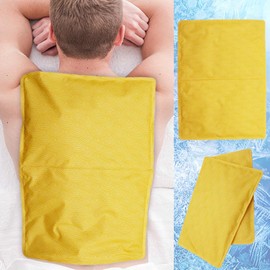 Ice Pack for Injuries, Large Ice Pack Reusable Gel Cold Pack for Hip, Shoulder, Knee, Back - Hot Cold Compress for Swelling, Bruises, Surgery - Heat Cold Therapy (Yellow)