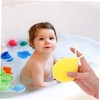 Baluue 6Pcs Non Latex Bath Sponge Scrubbers Drop Shaped Honeycomb