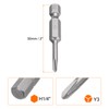 HARFINGTON 2pcs Y Shape Screwdriver Bits 1/4" Hex Shank S2