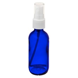Uncle Harry's Natural Products Cobalt Blue Glass Bottle with Spray Top, 2 Fluid Ounce Capacity