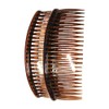 Pritties Accessories Pair of Large Tort Plain Hair Combs Slides
