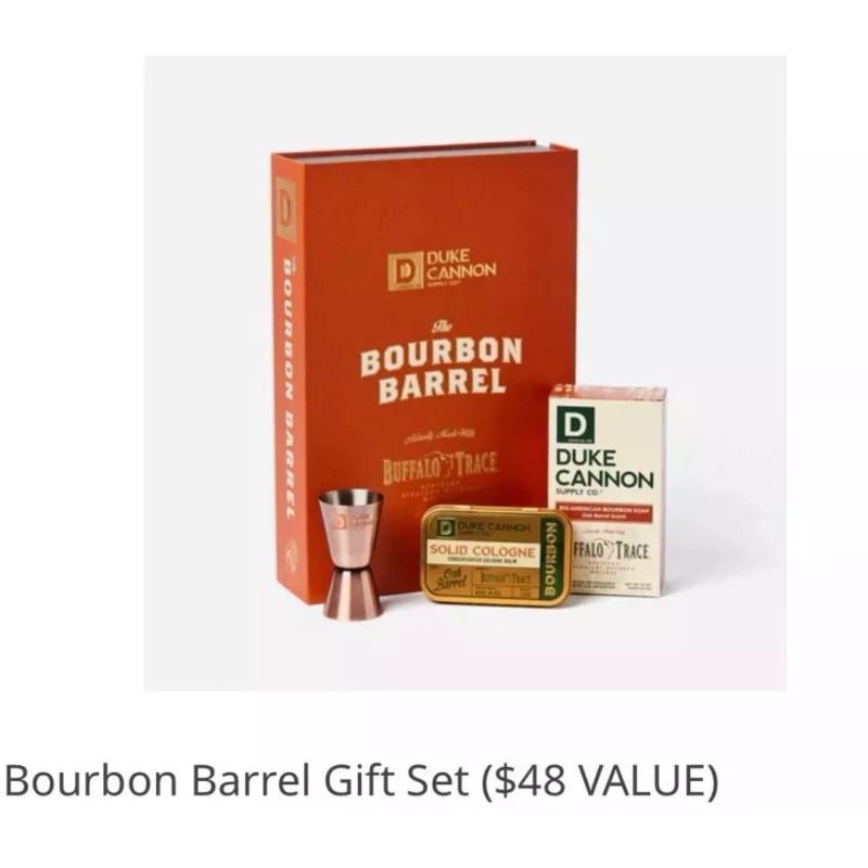 Duke Cannon Soap The Bourbon Barrel Holiday Gift Set Buffalo