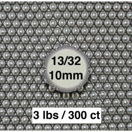 BALL BARON 10MM  (13/32 inch) STEEL SL1NGSH*T BALLS (3 LBS)