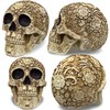 READAEER Life-Size Skeleton Replica Realistic Human Skull Head Bone Model
