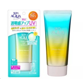 Rohto Skin Aqua Tone Up UV Essence Mint Green SPF50+ PA++++ 80g