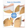 HULISEN Clipboard Holder, Wooden Clipboard Organizer with Raised Side Panel,