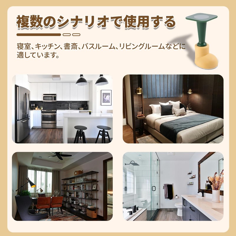 DELUXEFOX ドアストッパーゴム 衝突防止ドアストップ (4個セット) ミュートドアストッ シリコンドアストッパー 穴を開ける必要はありません 吸着式ドアストッパー 壁保護 取り付けが簡単