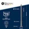 Stainless Steel TORX Countersunk Head Woodscrews, Made of V2A, 6-mm